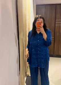 Blue Co-ord Set busy 46