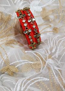 Light Red Thread Bangles ✨