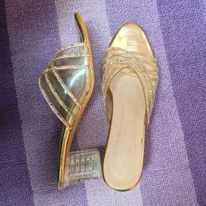 Elegant Gold embellishments heels