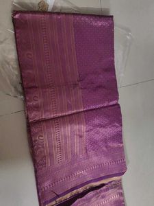 Pure kanjivaram silk woven saree new with tag