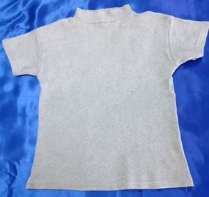 Grey Crop Top For Daily Wear