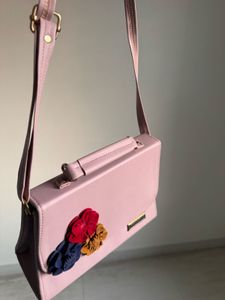 Floral Accent Crossbody Bag
