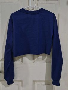 Women&#39;s Crop Sweatshirt in Navy Blue💙