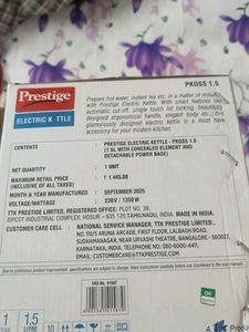 Prestige Electric Kettle unopened
