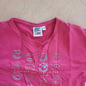 New Cute Pink Graphic Sweatshirt for 6 to 9 yrs