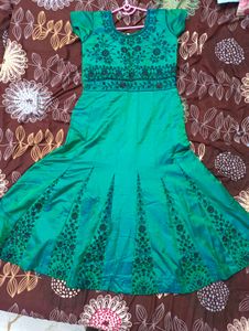 Elegant Green Ethnic Dress
