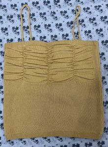 Mustard Knit Cami Top