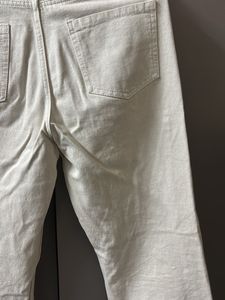 Beige Straight Leg Jeans