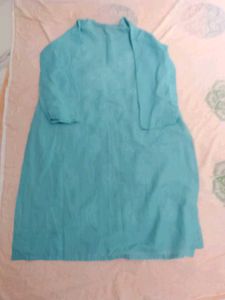 Aqua Chikankari Kurti