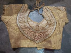 Unused Elegant Green Soft Silk Saree with Blouse
