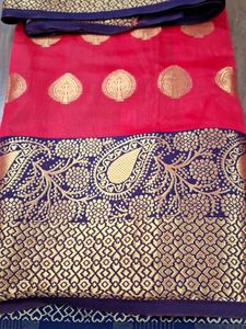 Beautiful Art Silk Saree Without Blouse