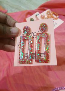 BEAUTIFUL HANDMADE RESIN EARINGS