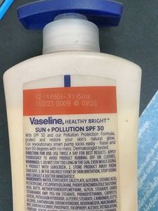 Vaseline SPF 30 Lotion