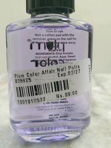 Plum Nailpolish Remover