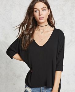 Express Black Short Sleeve Top