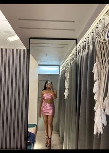 PARTY PERFECT Pink Glitter Bodyfit Dress
