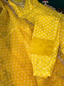 Elegant Yellow Anarkali Never Used