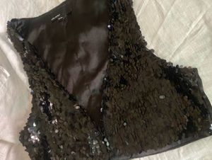Sequin Embellished Vest