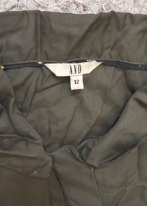 AND Unused Olive Shirt Dress