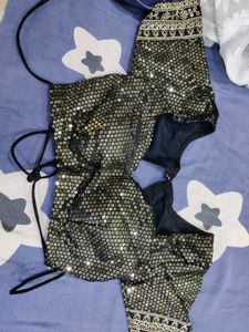 Elegant Black Saree with blouse