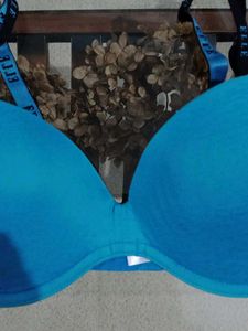 ELLE Blue Push-Up Bra