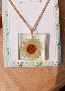 Resin Flower Pendant