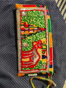 Colorful Embroidered Pouch