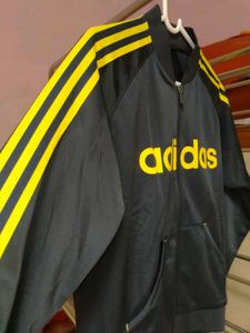Original Adidas Black &amp; Yellow Jacket