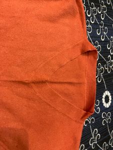 Orange Long Sleeve Top