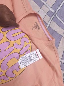 Peach Graphic Print T-shirt 🆕