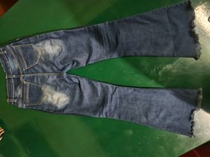 Bootcut Ripped Jeans