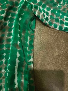 Green Patterned Vintage Top