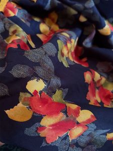 Floral Print Ethnic Gown