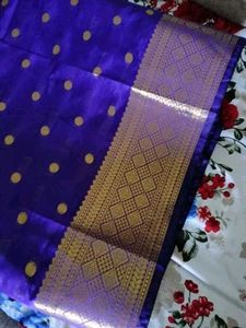 Neavy Blue Kanjivaram Silk With Blouse Piece