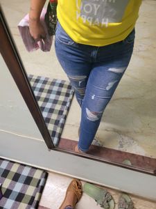 ONLY Distressed Skinny Stretchable Jean For Women