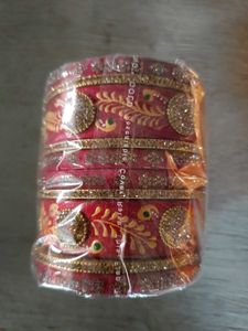 Red &amp; Gold Bangles