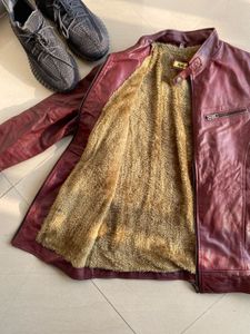 Burgundy Leather Jacket