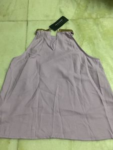 Lavender Top with Gold Detail - Size M