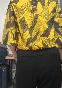 Stylish Geometric Print Top pick any 1 no additing