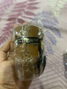 1 Leather Keychain Pouch- For Money/ Lipstick 💄