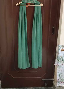 Designer Green Embroidered Suit Set