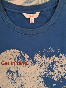 Vibrant Blue Cotton Regular Tshirt
