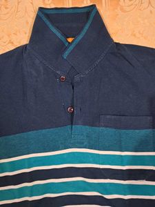 Striped Short Sleeve Polo Shirt
