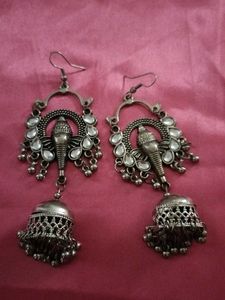Elephant Jhumka Earrings