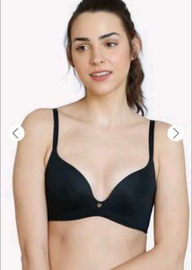 Zivame Push Up Bra Non-wired BLACK
