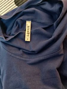 Navy Blue Trendy Backprint Tee