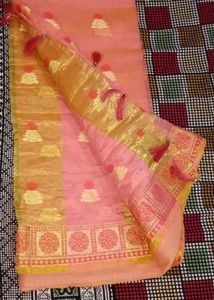 Peach Banarasi Saree