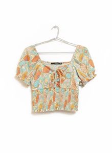 Floral Print Crop Top