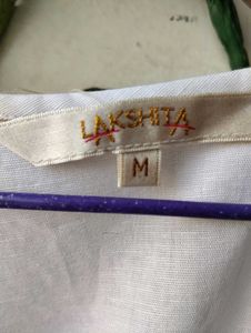 Laks*ita&#39;s White Embroidered Kurta
