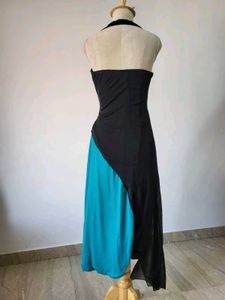 💝💖Elegant Asymmetric Colorblock Maxi Dress